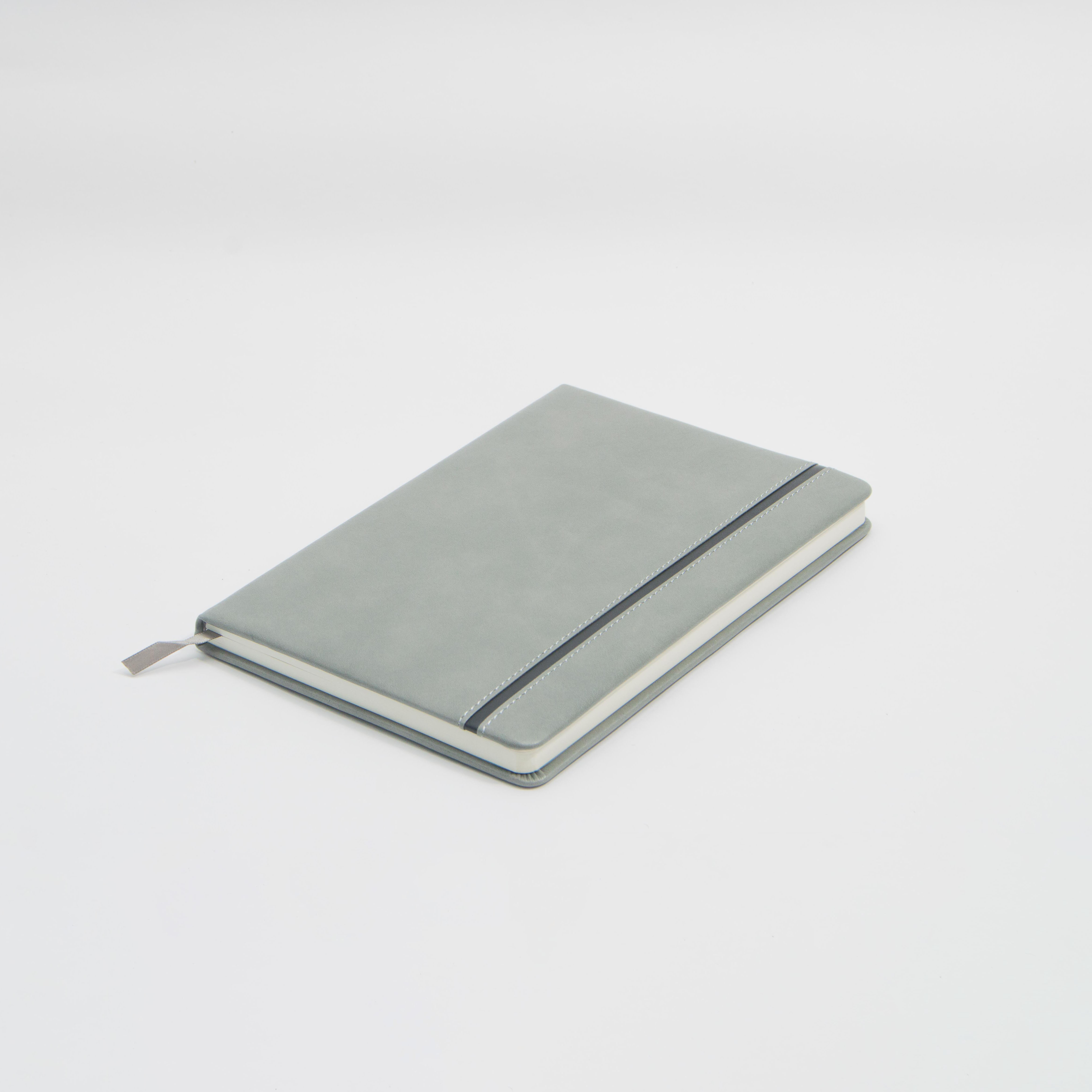 Notebook-A5 Black-Grey with Stitching