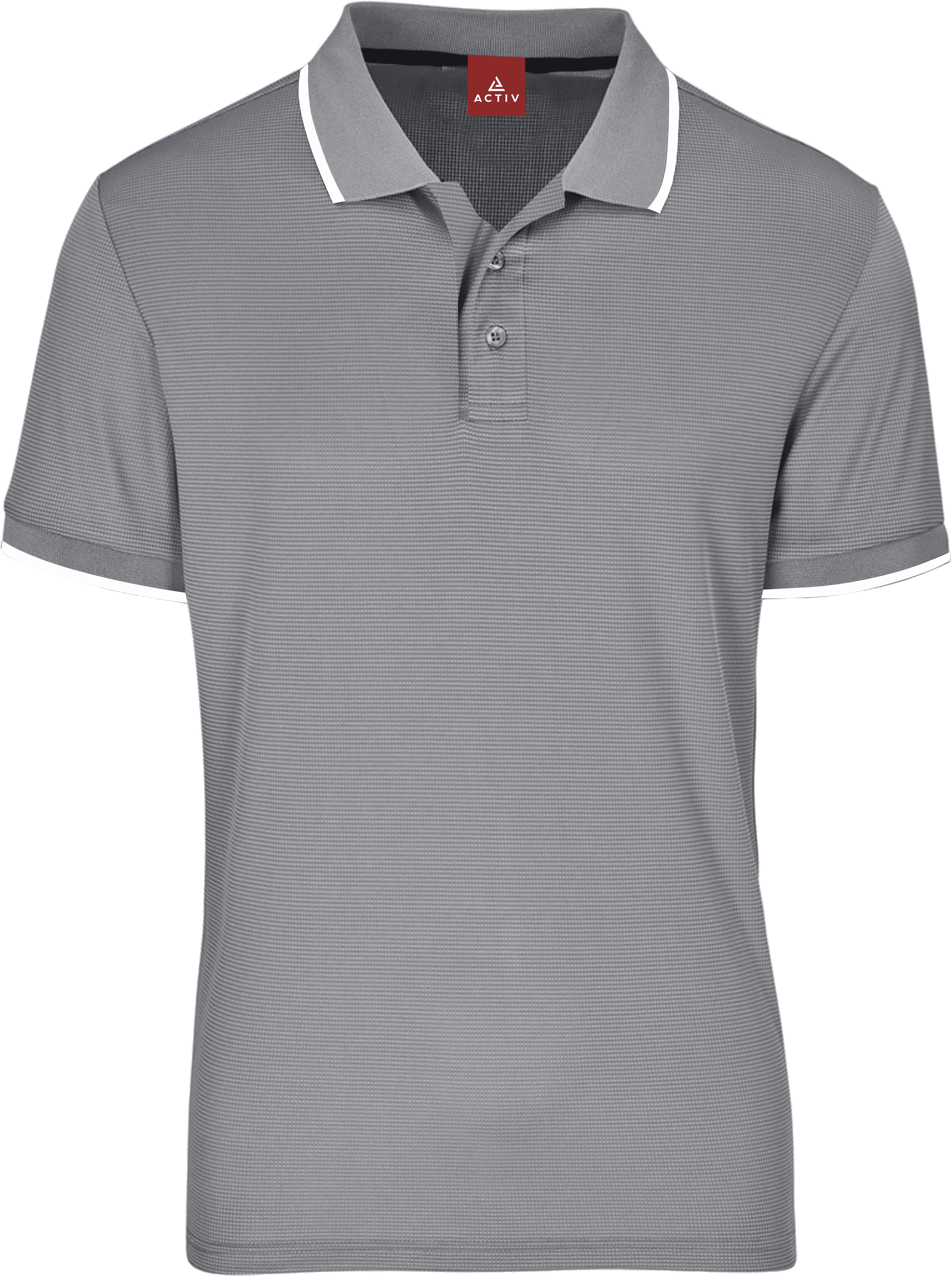 Golf Shirt-Crest Grey XXXL