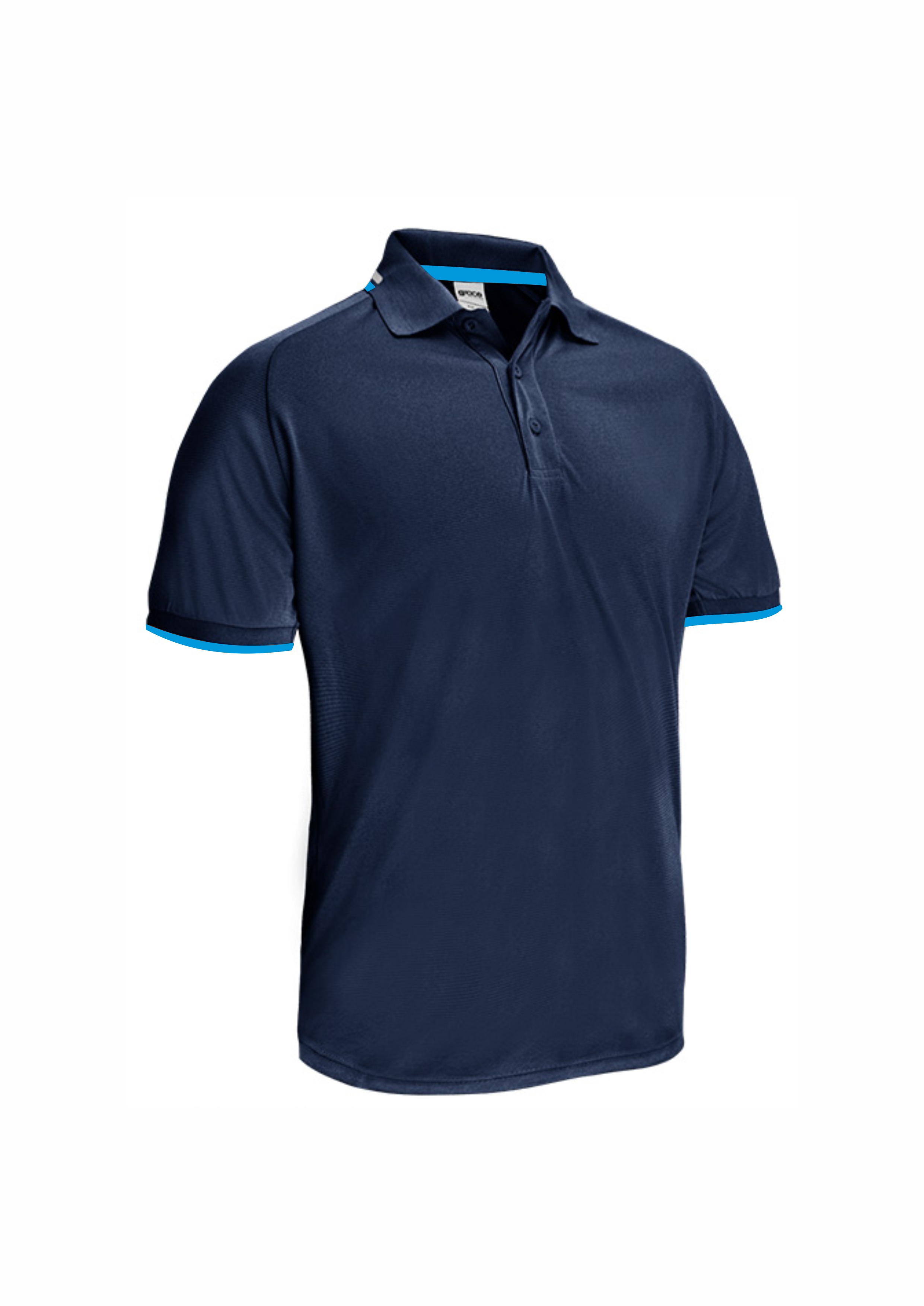 Golf Shirt-Romen Navy & White S